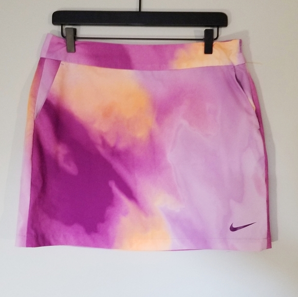 Nike Dresses & Skirts - Nike Golf Women's Purple/Orange Watercolor Skirt